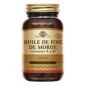 Solgar Huile de Foie de Morue 100 capsules
