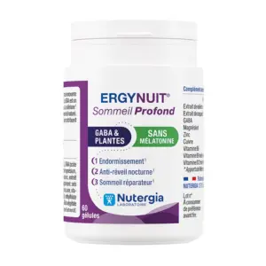 Nutergia Ergynuit Sommeil Profond 60 gélules - Pharmacie Agnès Praden à Alès
