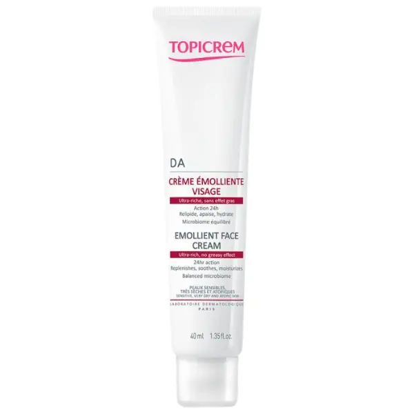 Topicrem DA Crème Émolliente Visage 40ml - Pharmacie Agnès Praden à Alès