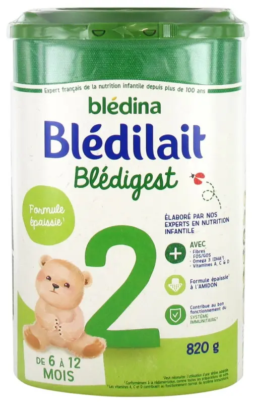 BledilaitBlédigest 2ème Âge de 6 à 12 Mois 820 g