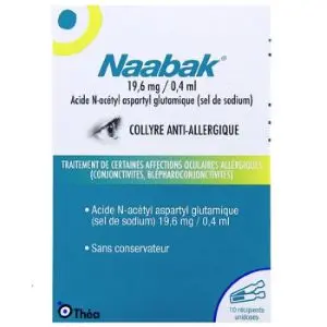 Théa Naabak Collyre 19,6 mg /0,4 ml 10 Unidoses
