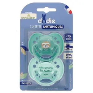 Dodie Sucettes Anatomiques Reforest'action Paresseux +18 mois - Pharmacie Agnès Praden à Alès