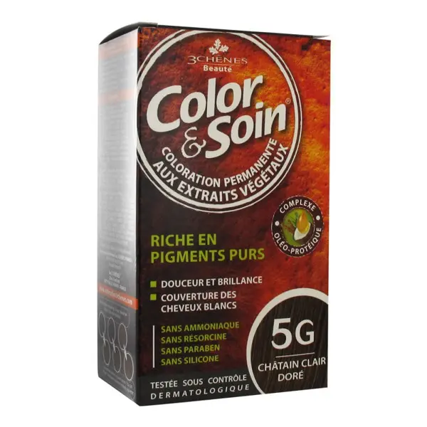 Les 3 Chênes Color & Soin 5G Châtain Clair Doré 135ml
