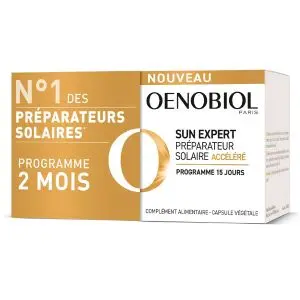Oenobiol Sun Expert Préparateur Solaire Accéléré 2x15 Capsules