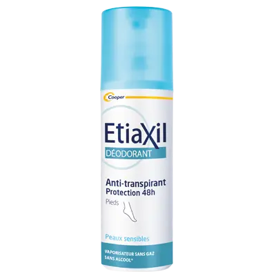 Etiaxil déodorant anti transpirant 48H pieds vaporisateur 100ml