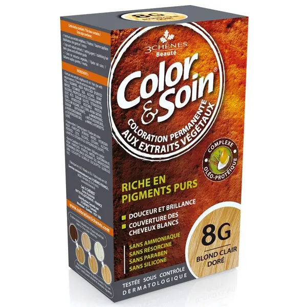 Les 3 Chênes Color & Soin 8G Blond Clair Doré 135ml