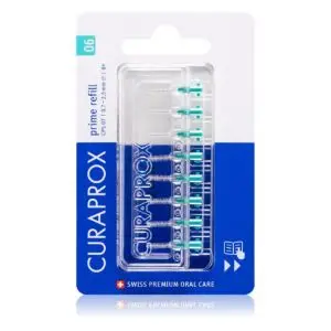 Curaden Curaprox Prime Refill Cps 06 8 Brossettes Interdentaires Turquoises 
