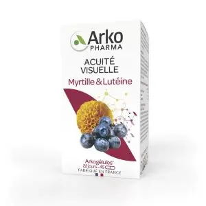 Arkopharma Arkogélules Acuité Visuelle Myrtille & Lutéine 45 Gélules - Pharmacie Agnès Praden à Alès