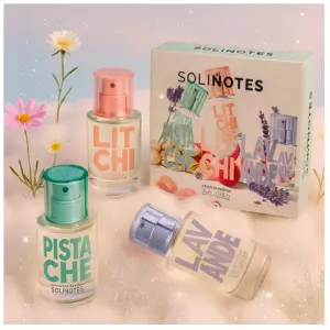 Solinotes Coffret Trio Parfum 15ml Pistache, Litchi, Lavande