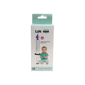 L2N Seringues Colorées Bébé pour Lavage Nasal, 2 Seringues