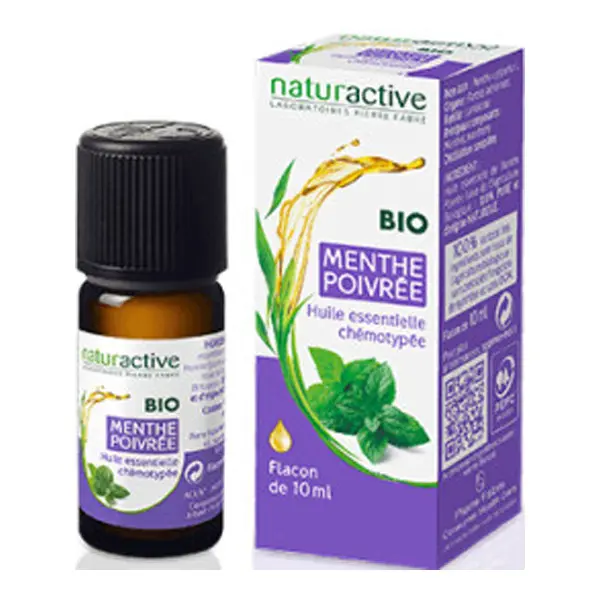 Naturactive menthe poivrée huile essentielle bio 10ml