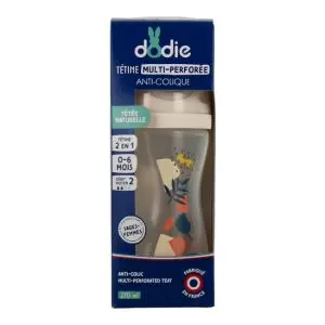 Dodie Biberon Tétine Multi-Perforée Anti-Colique 270 ML