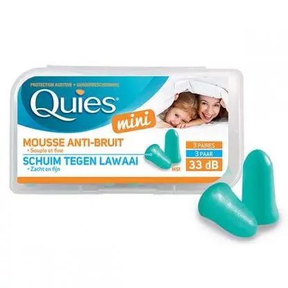 Quies Protection auditive mini en mousse 3 paires