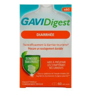 Reckitt GAVIDigest Diarrhée 60 Gélules - Pharmacie Agnès Praden à Alès