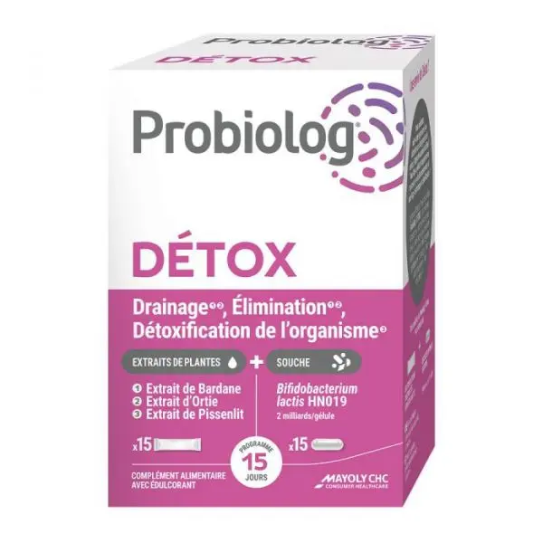 Probiolog Détox 15 Sachets + 15 Gélules
