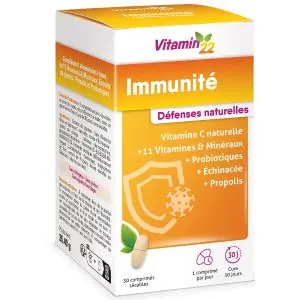 Vitamin'22 Immunité Défenses Naturelles 30 Comprimés