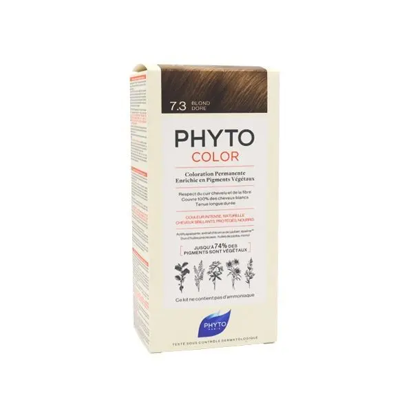 Phytocolor 7.3 blond doré coloration permanente