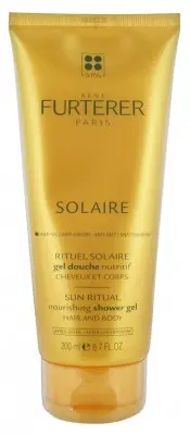 René Furterer Solaire Gel Douche Nutritif Cheveux et Corps 200 ml - Pharmacie Agnès Praden à Alès