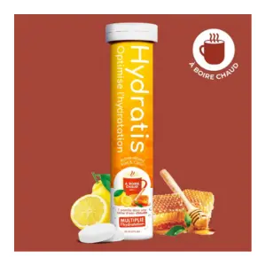 Hydratis 20 Pastilles Effervescentes Citron miel Gamme Chaude