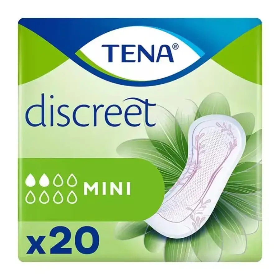 Tena Discreet Serviette Hygiénique Mini 20 unités - Pharmacie Agnès Praden à Alès