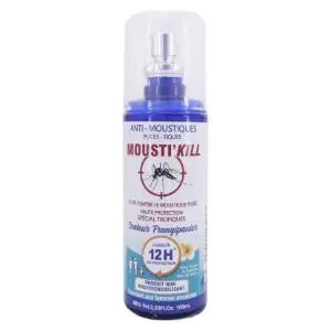 Mousti'Kill Spray Anti Moustiques Tropiques Frangipanier - 100ml - Pharmacie Agnès Praden à Alès