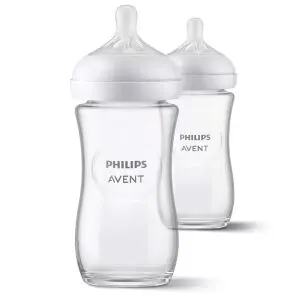 Philips Avent Natural Response Biberon En Verre 1 Mois Et + 2x240ml