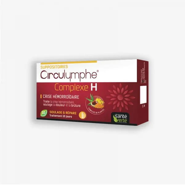 Santé Verte circulymphe complexe H suppositoires