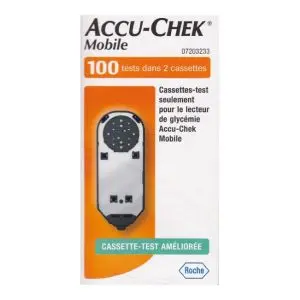 Roche Accu Chek Mobile Cassette Test Pour La Détermination De La Glycémie - Cassette Test Pour Le Lecteur - Pharmacie Agnès Praden à Alès