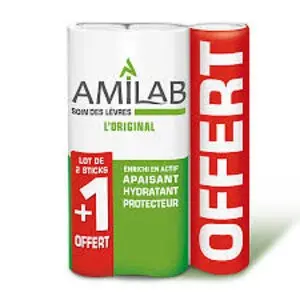 Amilab baume lèvres 3 sticks x3.6ml