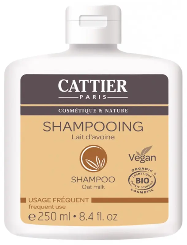 Cattier Shampoing Usage Fréquent Lait d'Avoine Bio 250 ml