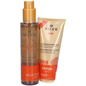 Nuxe Sun Huile Solaire SPF30 150 ml + Lait Fraîcheur Après-Soleil 100 ml Offert - Pharmacie Agnès Praden à Alès
