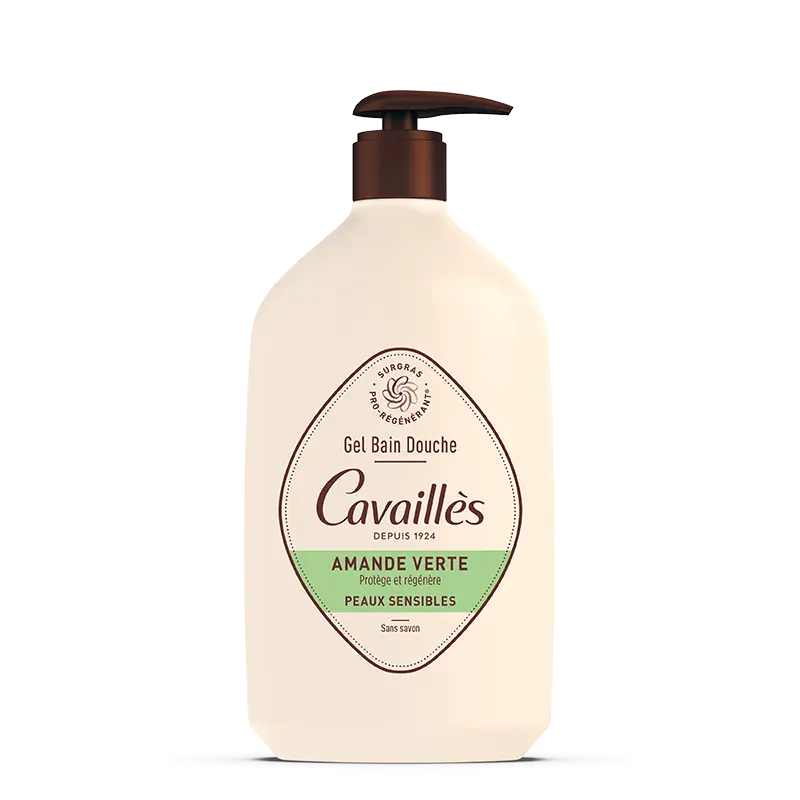 Cavailles Gel Bain Douche Amande Verte 1L - Pharmacie Agnès Praden à Alès