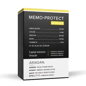 Aragan Synactifs MémoProctect Capital Mémoire et Vivacité 60 Gélules