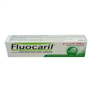 Fluocaril Bifluoré 250 mg Menthe, Gel Dentifrice - Tube 125 ml 