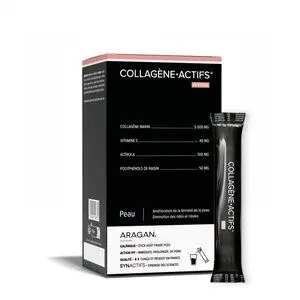 Aragan Synactifs Collagène Actifs 20 Sticks Fraise Yuzu