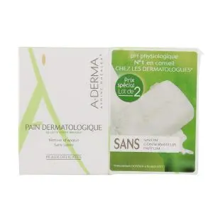 A-Derma Avoine Rhealba Pain Dermatologique Peaux Délicates 2x100g