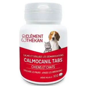 Clement-Thekan Calmocanil Calme et Soulage les Démangeaisons Chiens Chats 30 comprimés