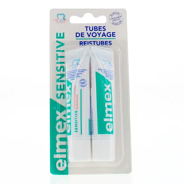Elmex sensitive tubes de voyages 2x12ml