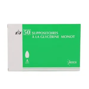 Merck Suppositoires à La Glycérine Monot Adultes Boîte De 50