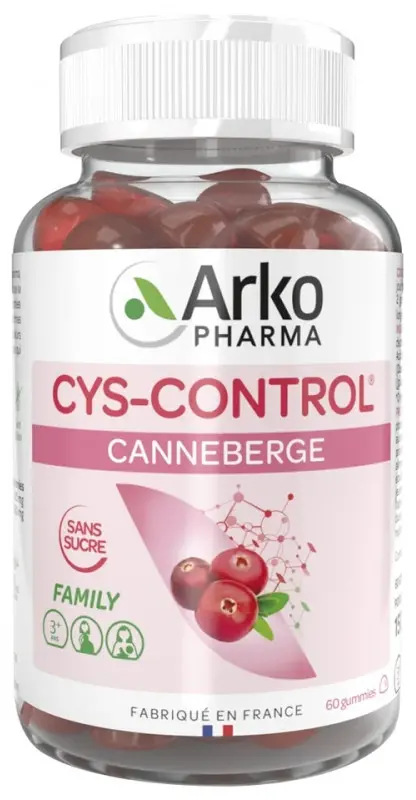 Cys-Control Canneberge 60 Gummies - Pharmacie Agnès Praden à Alès