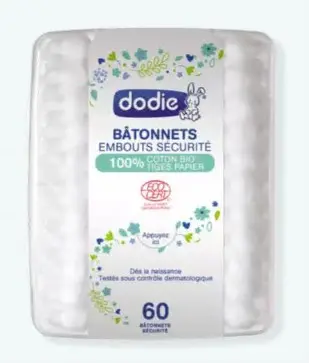 Dodie Bâtonnets bébé bio certifiés GOTS x60
