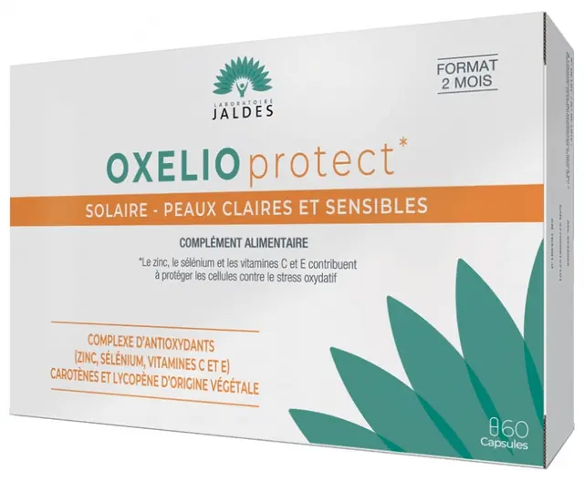 Oxelio Protect Solaire Peaux Claires et Sensibles 60 Capsules