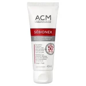 Sébionex Gel Solaire Matifiant SPF50+ 40 ml - Pharmacie Agnès Praden à Alès