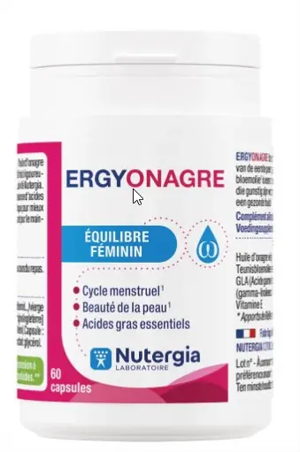 Nutergia Ergyonagre 60 Capsules - Pharmacie Agnès Praden à Alès