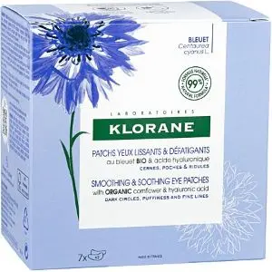 Klorane Patchs Yeux Lissant Hydro-Gel Au Bleuet Bio 7 Patchs 