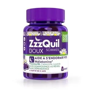 Procter & Gamble ZzzQuil Doux Sommeil 30 Gommes Arome Fruits des Bois