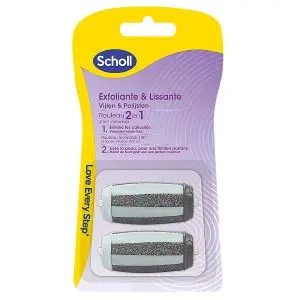 Scholl Rouleaux de Remplacement Exfoliant & Lissant x2
