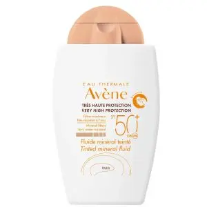 Avène Solaire - Fluide minéral teinté SPF 50+ 40 ml - Pharmacie Agnès Praden à Alès