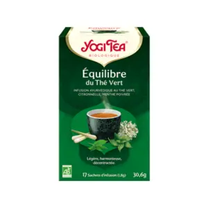 Yogi Tea Infusion Équilibre Thé Vert Bio 17 Sachets