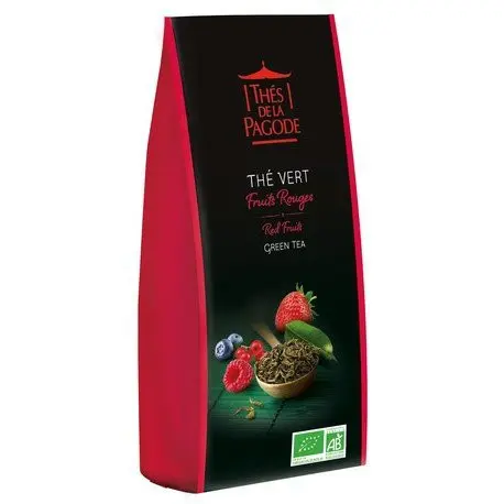 Thés de la Pagode Thé vert fruits rouges 100g